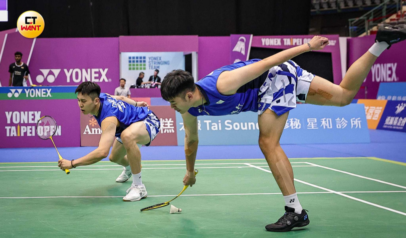 王榤配擊敗學弟組，晉級八強賽。（圖／李宗明攝）