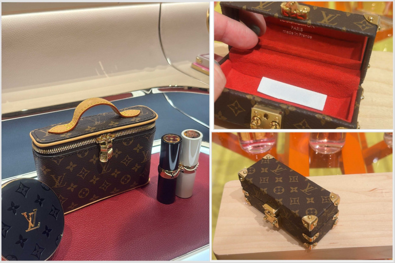 多款配件小物值得收藏，都是裝唇膏的最時髦皮件。（圖／黃筱婷攝）