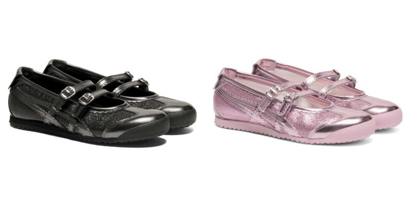 Onitsuka Tiger鬼塚虎MEXICO 66 TGRS 銀河黑/耀眼粉/5,180元(圖/品牌提供)