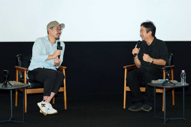 《希望:末日血戰》導演羅泓軫(左)與《破墓》導演張在現對談激出精彩火花。(圖/采昌提供)