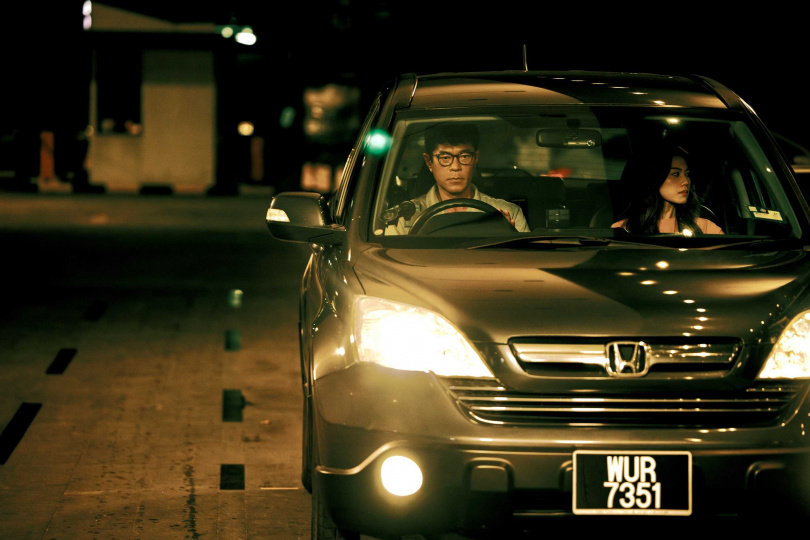 古天樂跟周秀娜在《私家偵探》夫妻感情失和鬧離婚。(圖/華映提供)