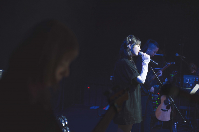 演唱會尾聲琳誼哭成淚人兒。（圖／相映音樂提供）