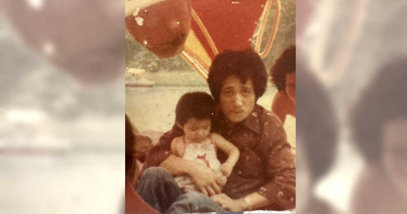 羅美玲與爸爸。（圖／羅美玲提供）