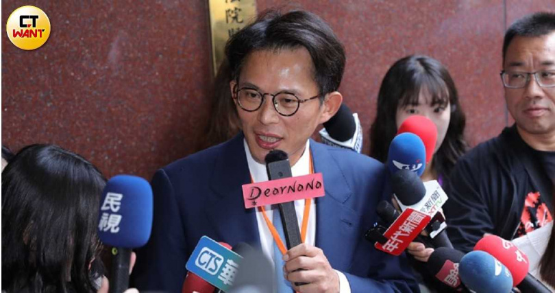 民眾黨主席黃國昌（圖）被控與凱思國際資金有牽連，涉犯《貪汙治罪條例》目前被列為「他」字案被告。（圖／周志龍攝）