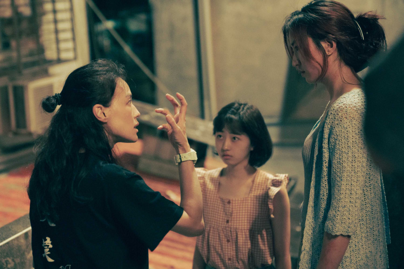 《女孩》由舒淇執導、白小櫻（中）、9m88主演。（圖／甲上娛樂、台灣影評人協會）