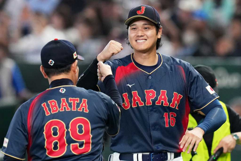 日本球星大谷翔平入選日媒評選的WBC C組最佳指定打擊。（圖／達志／美聯社）
