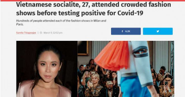 時尚圈淪陷?越南名媛看秀回國「雙確診」 何超儀出席同場合