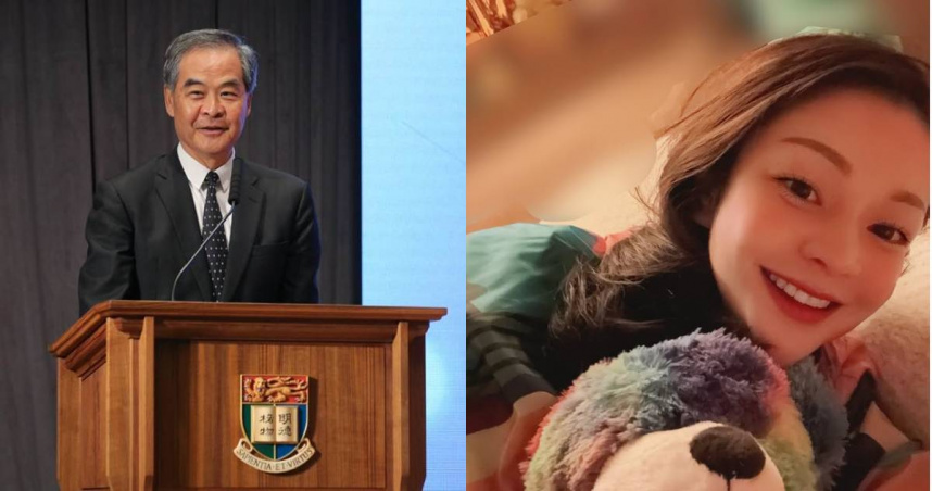 梁振英愛女梁齊昕（右）猝逝。（圖／梁振英臉書、梁齊昕IG）