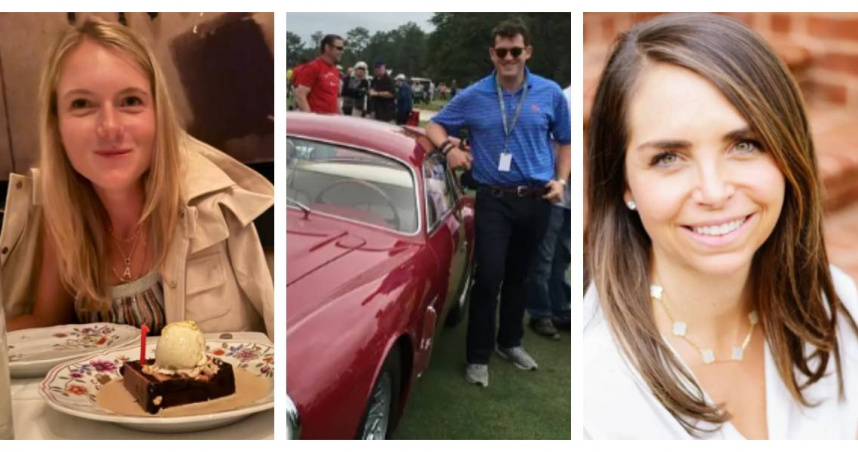 彼得古德溫（Peter Goodwin，中）被指與前保姆安妮特隆巴德（左）有染，並向妻子卡拉古德溫（右）提出離婚。（圖／取自IG臉書）