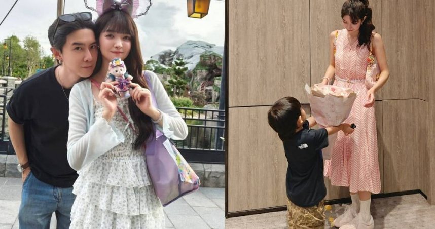 男星唐禹哲與女友蘇小軒求婚成功後，被爆出兩人早有1個年幼的兒子，現在也經常大方曬出4歲帥兒的照片。（圖／翻攝自蘇小軒Instagram）