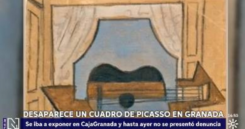 《吉他靜物》原計畫展出於《Bodegón：不朽的靜物》展覽，卻在運送途中離奇失蹤。（圖／翻攝自X，@CSurNoticias ）