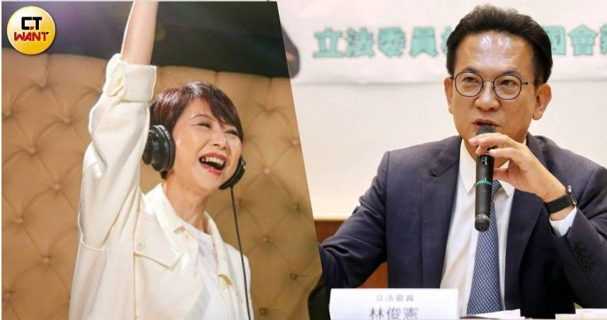 民進黨立委林俊憲（右）、陳亭妃（左）預計12日前往黨中央，領表登記參與初選。（製圖／黃耀徵攝、周志龍攝）