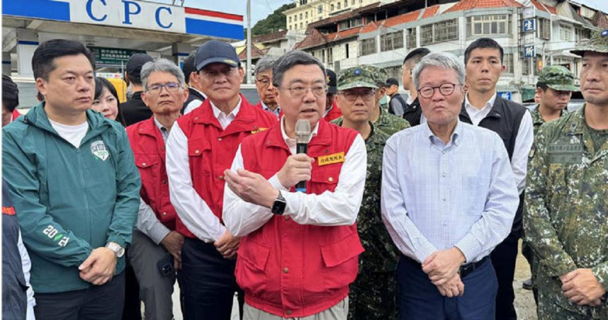 行政院長卓榮泰11月親赴宜蘭，勘察颱風災情。（圖／報系資料照）