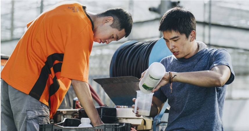 曾敬驊《失樂園》為角色苦練農務與工廠實習。（圖／冬候鳥電影、文策院）
