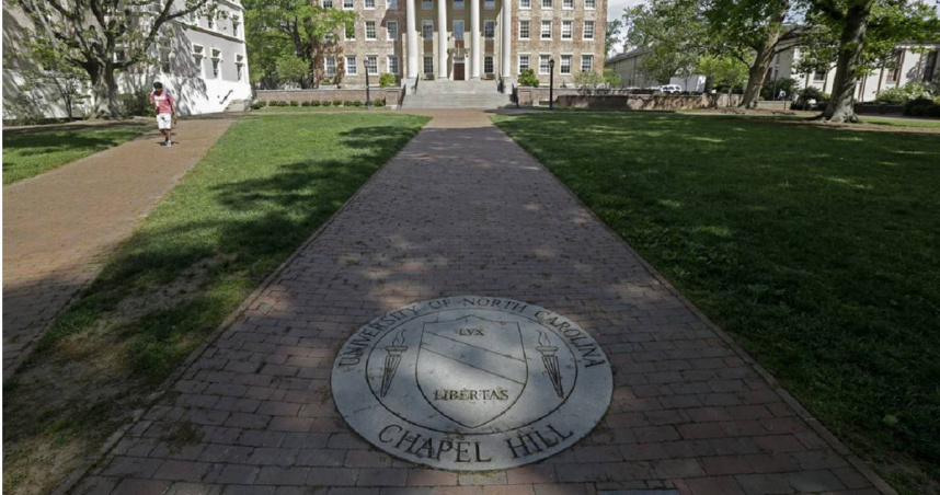美國北卡羅來納大學教堂山分校（UNC-Chapel Hill）傳出台灣學生疑似遭種族歧視騷擾事件。（圖／達志／美聯社）