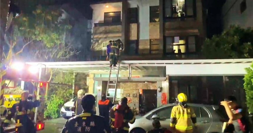 台東豐榮路一棟3層樓透天厝昨深夜發生火警。（圖／報系資料照）
