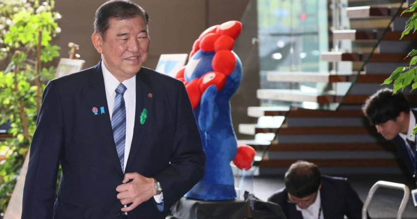 日本首相石破茂表示，將在適當時機親自赴美與川普會談。（圖／美聯社／達志）