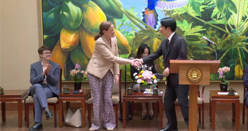 賴清德總統今（23）日上午接見新美國安全中心（CNAS）下一世代國安領袖計畫（Next Gen）訪問團。（圖／截自總統府YouTube）