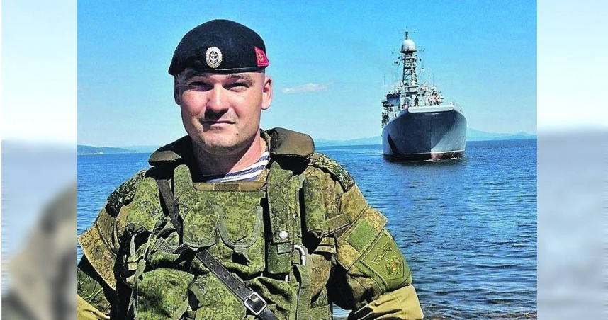 俄軍海軍副司令被證實在戰場上陣亡，享年42歲。（圖／翻攝X）