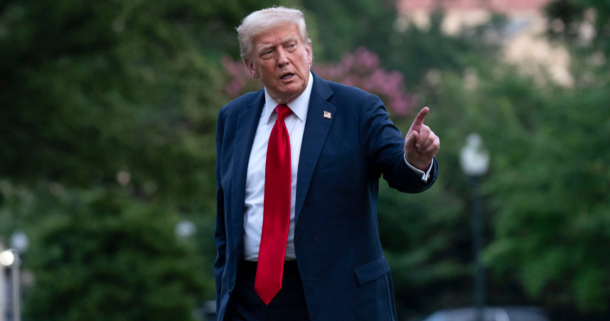 川普。（圖／達志／美聯社）