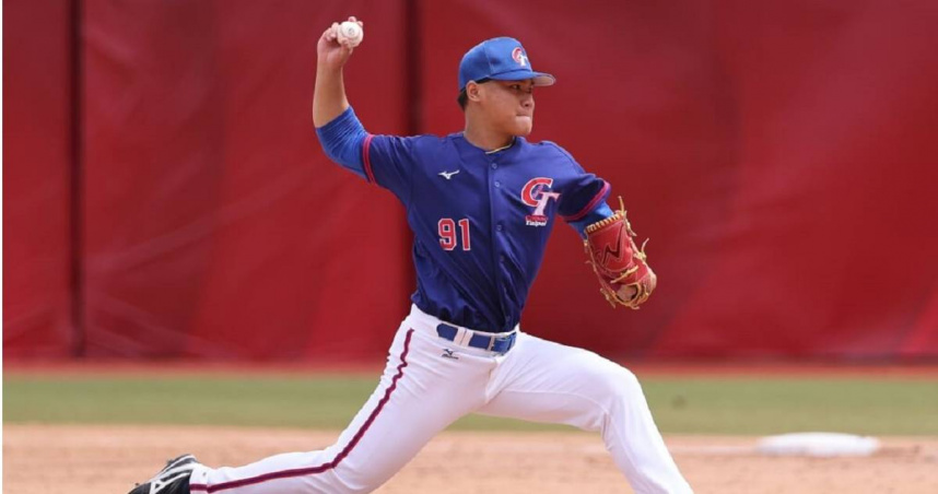 亞洲棒球錦標賽28日冠軍戰，中華隊推出美職辛辛那提紅人隊體系投手林盛恩先發，可惜無法壓制日本打線。（圖／中華民國棒球協會提供）