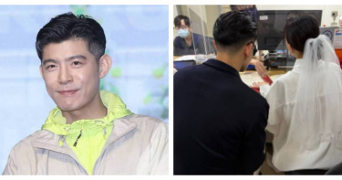 王柏傑在IG限時動態分享一男一女於戶政事務所登記結婚的背影照，引發外界熱烈揣測。（圖／侯世駿攝、翻攝自IG，pochiehwang）