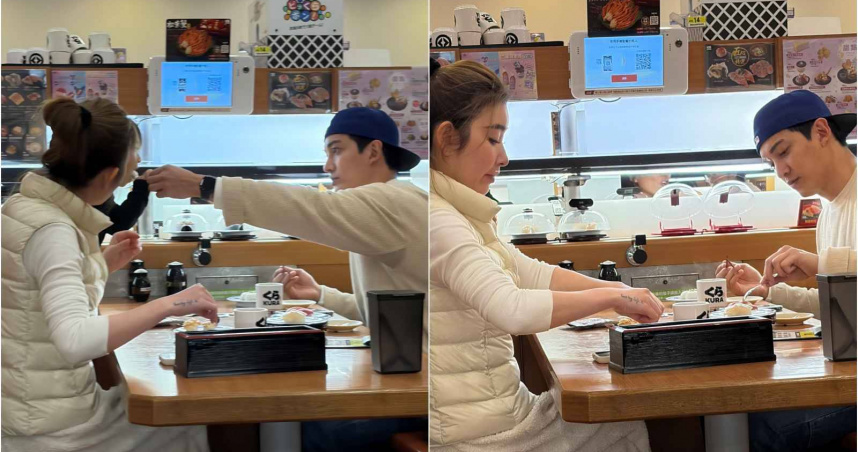 娛樂報報／許維恩、王家梁吃壽司　為女兒「集盤拚扭蛋」可愛互動全被拍