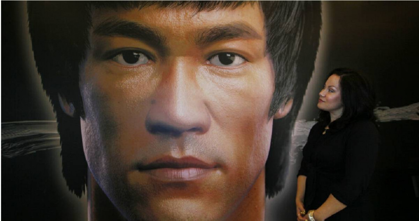 華裔武術傳奇李小龍（Bruce Lee）及他的女兒李香凝。（圖／達志／美聯社）