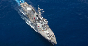 美勃克級驅逐艦巡行台灣北部海域