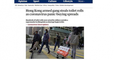 衛生紙更值錢? 香港3歹徒劫50包衛生紙 口罩庫存剩2個月