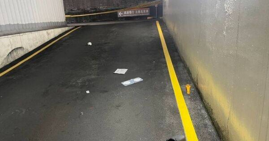 男子墜4樓出口民眾結帳驚見屍影。（ 圖／翻攝畫面）