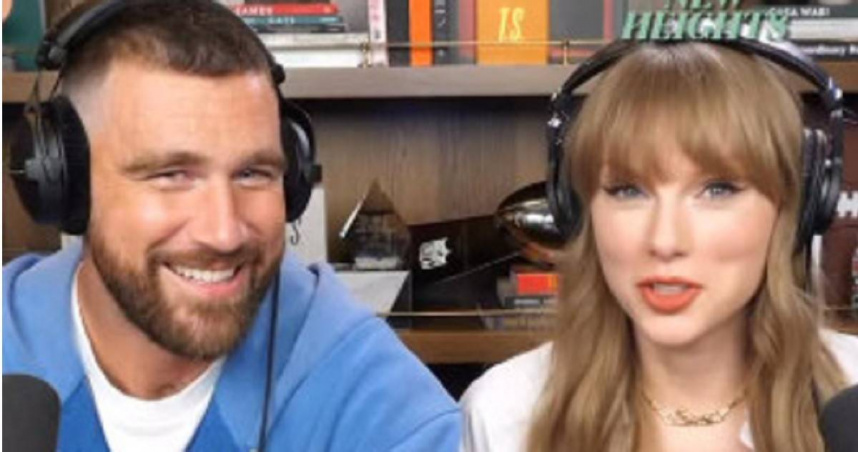 泰勒絲在Taylor Nation和其球星男友所主持的Podcast接連推出新專輯神祕預告。（圖／翻攝自NewheightshowIG）