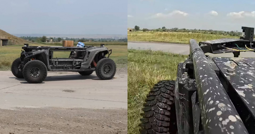 完全由人工智慧操控的地面無人車ULTRA。（圖／翻攝自YouTube）