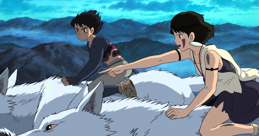 《魔法公主》描述中了致命詛咒的王子「阿席達卡」，在旅途中邂逅由山犬神族扶養成人的魔法公主「小桑」。（圖／甲上提供）