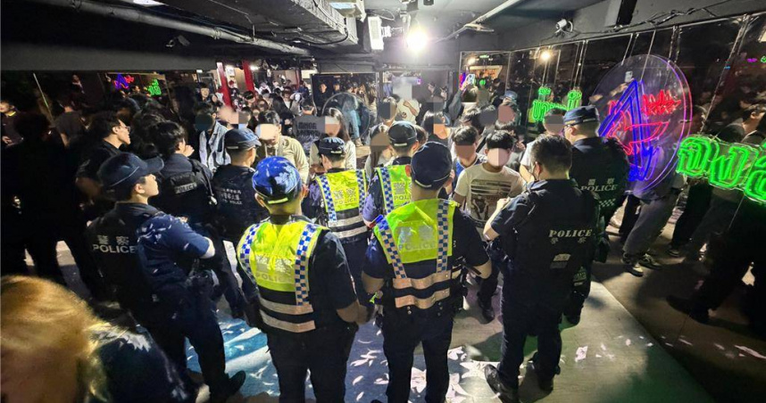 中壢警「雷霆除暴」出動187警力橫掃KTV、酒店　7天破百案逮93人