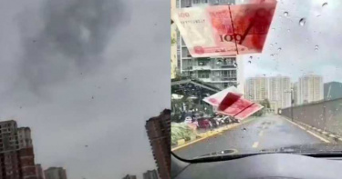 天降錢雨!路人瘋搶釀交通塞爆 警一查逼出「土豪吸毒」真相