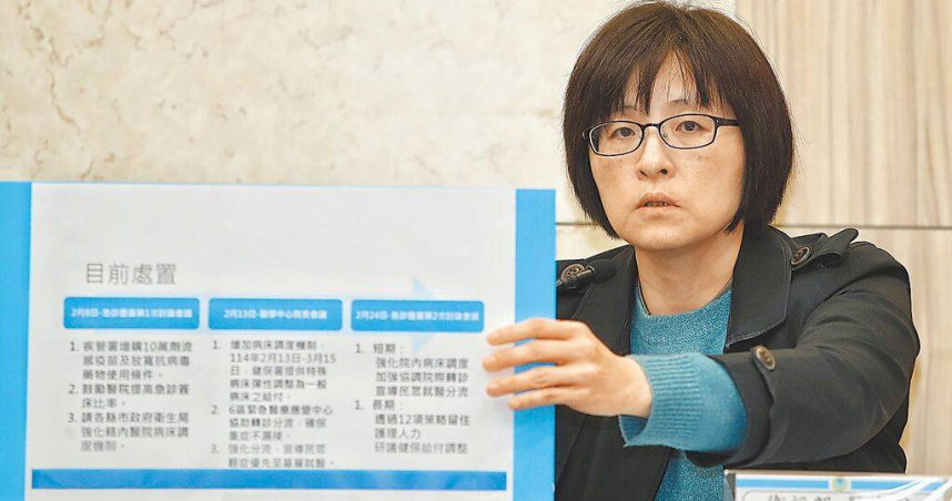 衛福部醫事司長劉越萍強調，該案是今年2月中旬發生，過程中醫院都有積極處理，並無延誤。（圖／中國時報王英豪攝）
