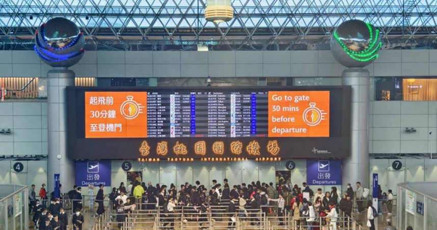 桃園機場2025年客運量至3月底較去年同期成長5％，今年可望重返疫前高峰。（圖／桃機公司提供）