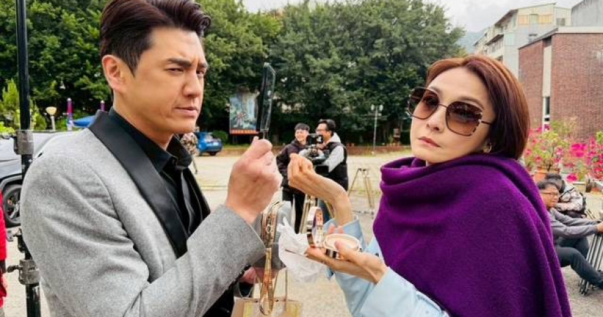 周昱綸（左）加入台劇《願望》，飾演女主角的未婚夫「柯廷偉」。（圖／三立提供）