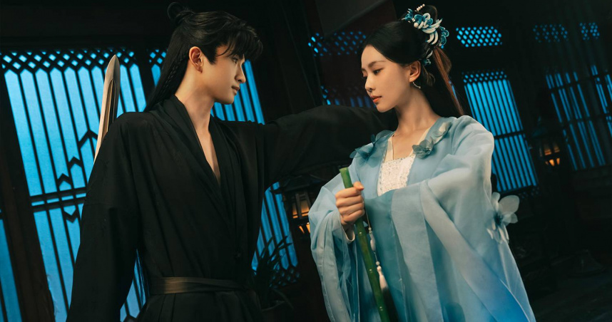 陸劇女神劉詩詩攜手張雲龍主演的最新古裝仙俠劇《淮水竹亭》，一開播便火速掀起話題熱潮。（圖／iQIYI提供）