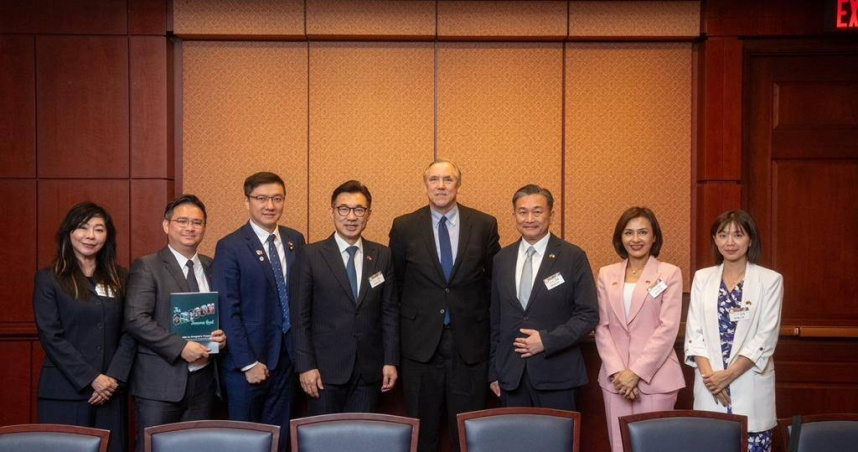 我國立法院組跨黨派立委訪團訪問美國，2日結束訪美行程。（圖／翻攝畫面）