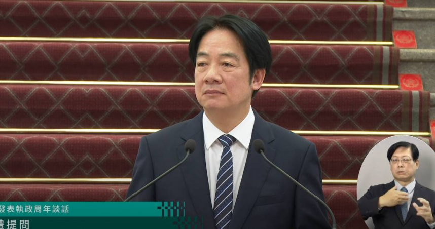 總統賴清德20日表示，面對核電廠議題，有程序上的兩個必須，以及政府所秉持的三個原則。（圖／翻攝自賴清德直播）