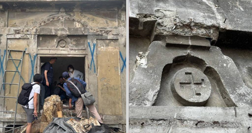 中市拆鐵皮屋見神秘建築！疑為「護國山台中寺」古蹟（合成圖／文資處提供)