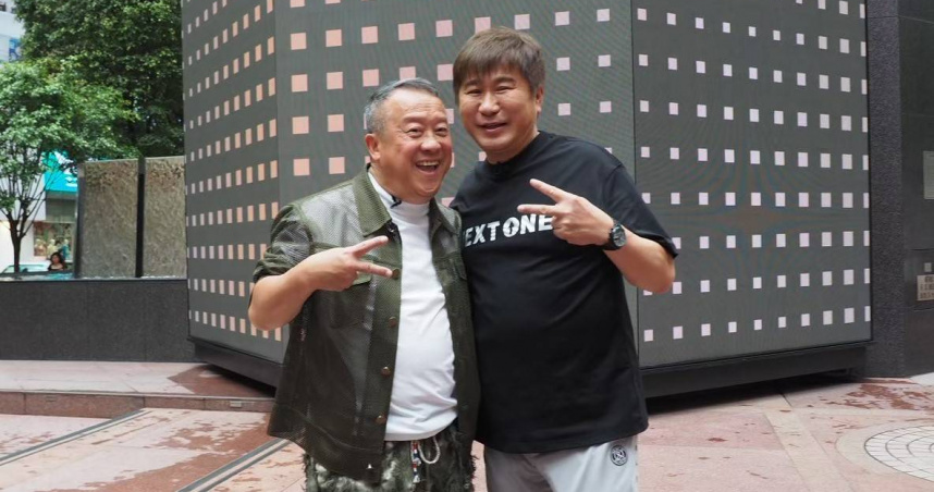 胡瓜（左）到香港拍Youtube節目，找來好友曾志偉當地陪。（圖／下面一位提供）