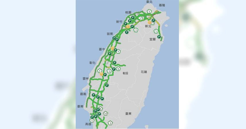 國道全線上午順暢。（摘自高公局1968）