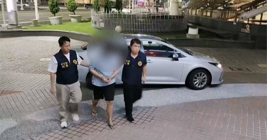 高雄通緝犯拒檢企圖衝撞民眾，警方開9槍制止，最後於台南將其逮捕。（圖／翻攝畫面）