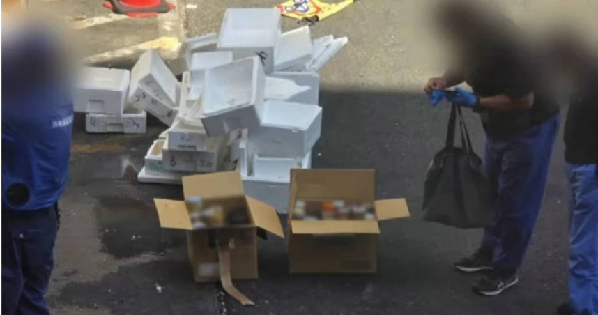 大阪知名的中央批發市場今年9月有清潔員發現瓶裝人體內臟，引發熱議。（圖／翻攝自YouTube／MBS新聞資訊）