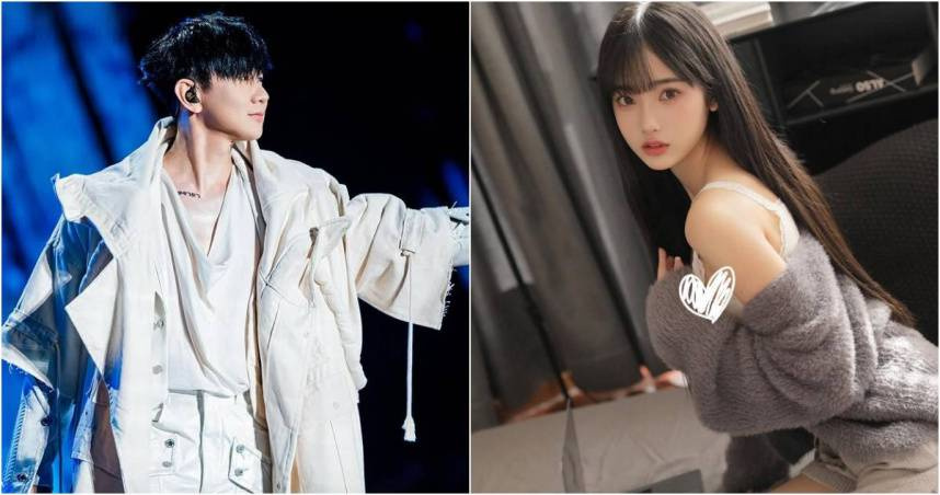 林俊傑與大陸網紅七七（右）疑公開認愛。（圖／翻攝自IG，jjlin、annalisaqiqi）