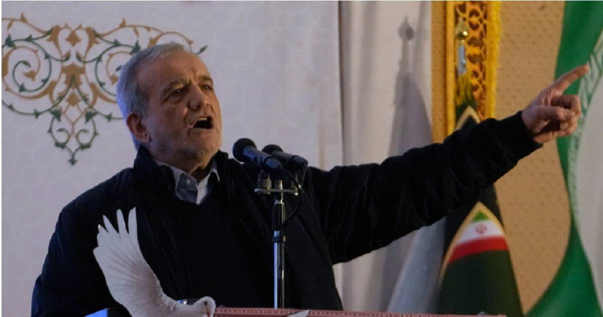 伊朗總統裴澤斯基安（Masoud Pezeshkian）。（圖／達志／美聯社）