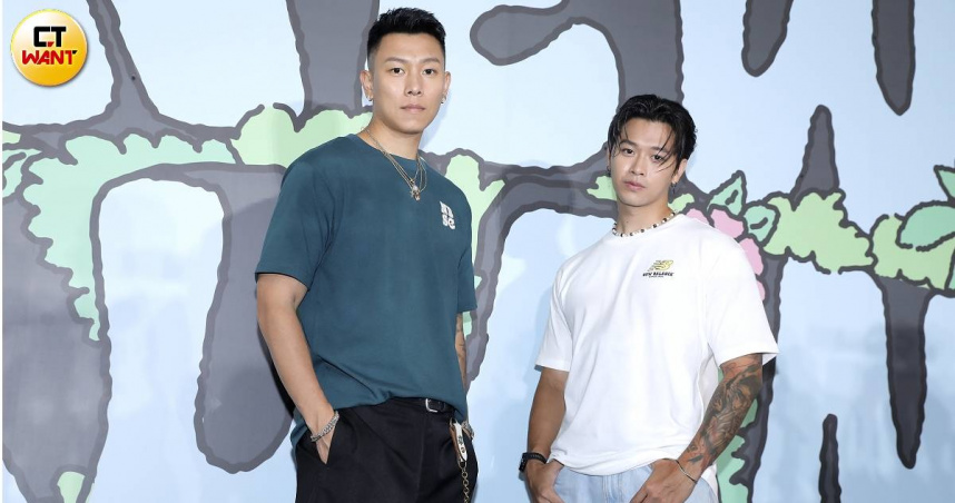 瘦子與高爾宣登上「NB BOY 樂遊季：春日大聲唱」演出。（圖／侯世駿攝）